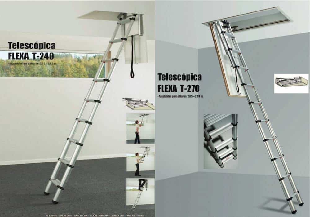 Imágenes de Escalera plegable tipo telescópica serie T240-T270