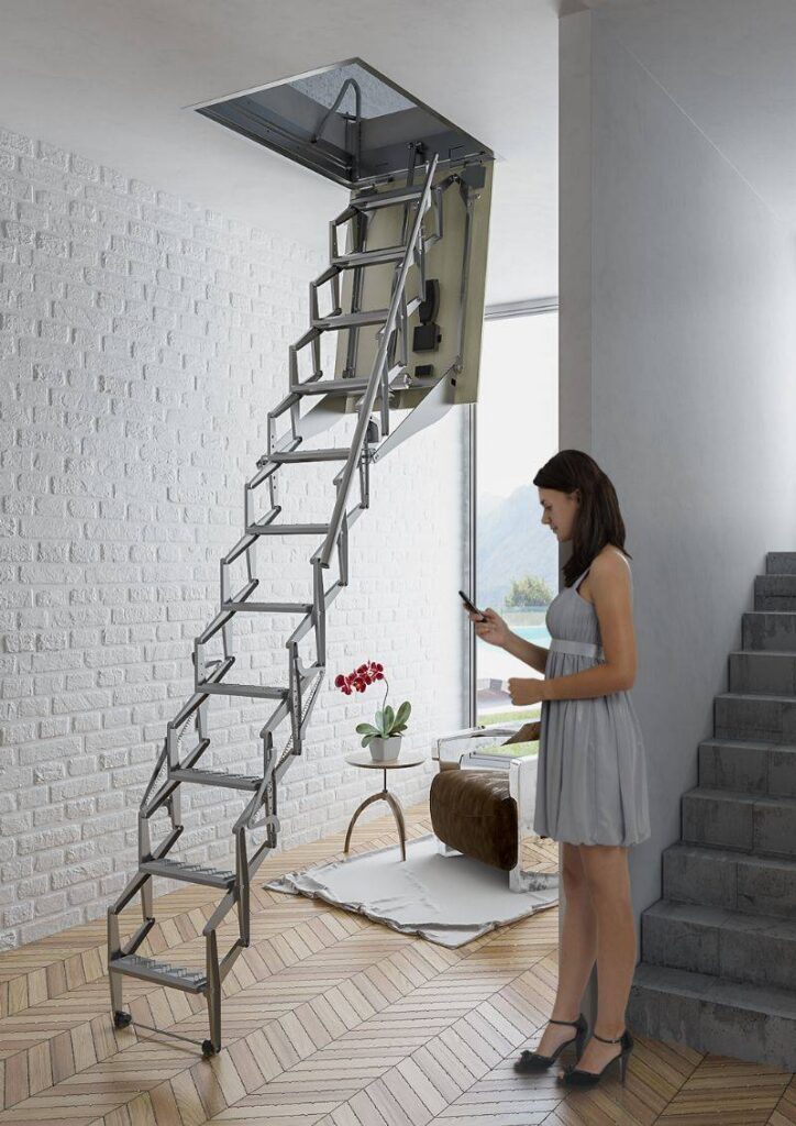 escaleras plegables y escamoteables autom&aacute;ticas
