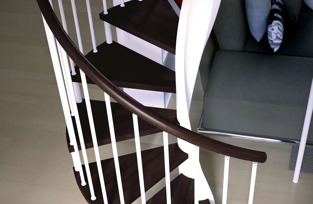 Escaleras de madera E20 10 de dos colores de Enesca