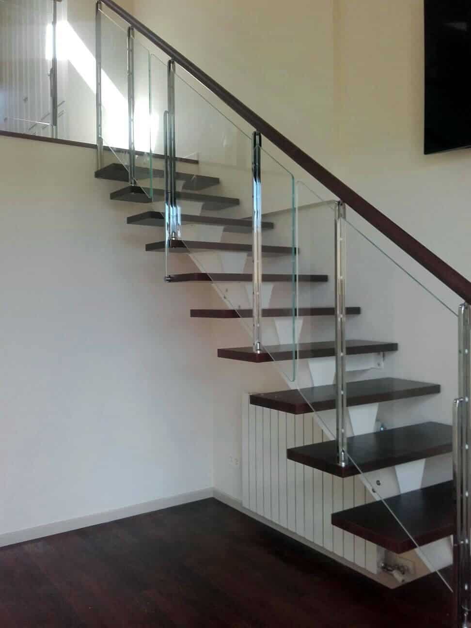 Baranda de cristal para escalera de Enesca