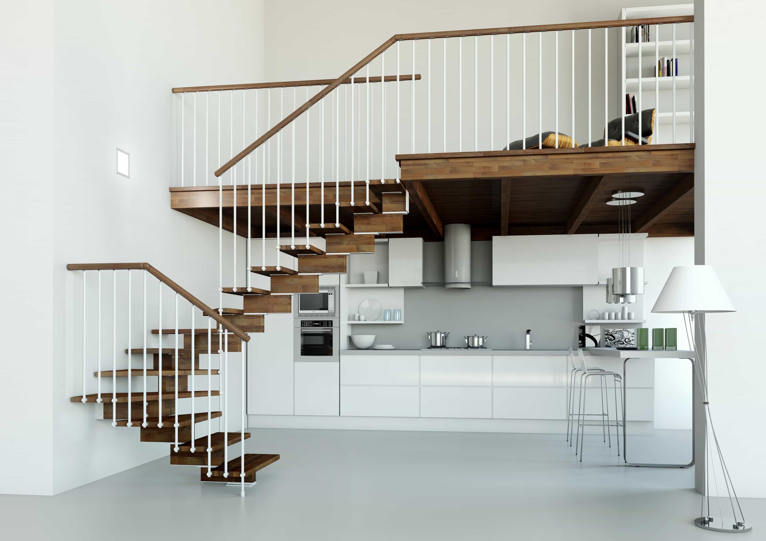 ESCALERA DE TRAMOS MODULAR KREA DE IDEALKIT DE ENESCA