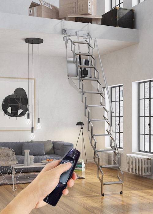 Escalera escamoteable Flexa Altillo Automatica de Enesca