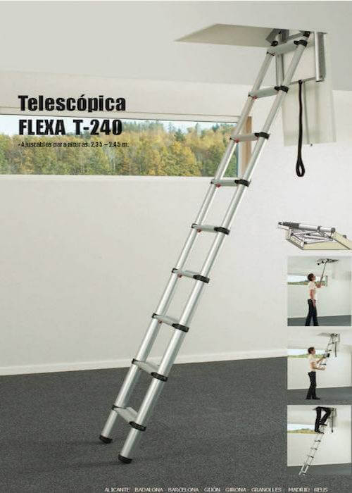 Escalera telescopica T 240 T 270 de Enesca