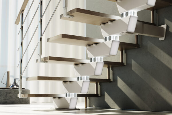 Escalera a tramos de diseño de Enesca KNOCK 24B sd