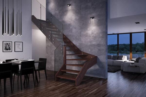 escalera brick interior contemporaneo
