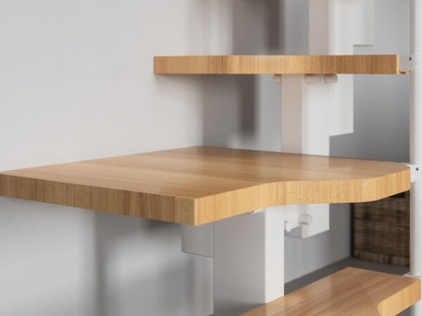 Escalera ahorradora de espacio mini plus frontal de Enesca