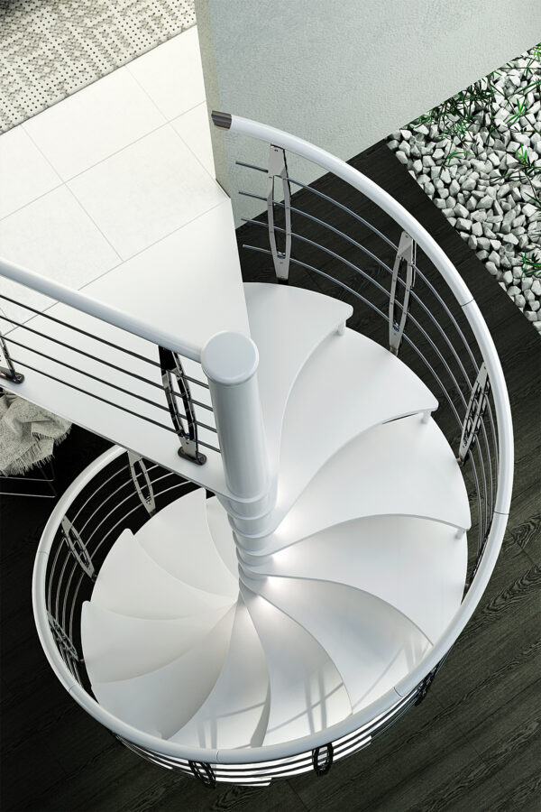 escalera caracol trio diseno moderno