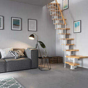 Escalera mini plus con estructura modular de Enesca