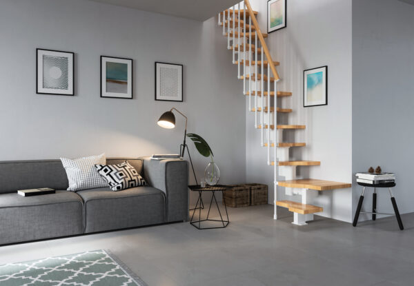 Escalera mini plus con estructura modular de Enesca