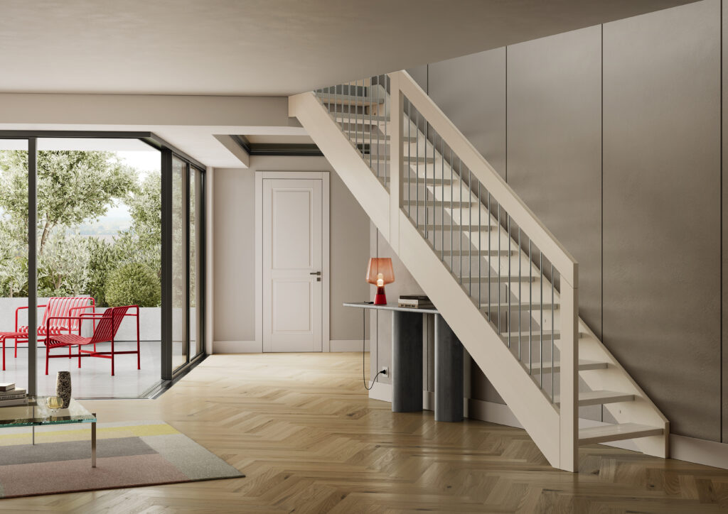 escalera modelo RADICAL barandilla barrote inox enesca.es